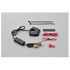 89372 POWER SUPPLY USB SLIM 2X USB FOR MOTORCYCLE HANDLEBAR