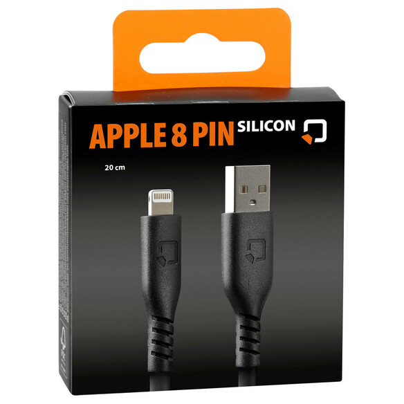 91780 Silicon cable Usb A Apple 8 Pin - 20 cm