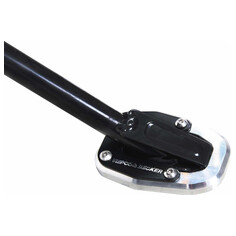 Side stand plate silver/black for Ducati Monster 890 / + (2026-)