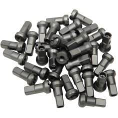 Nipple Set Polished, Anodized, Titanium Gray