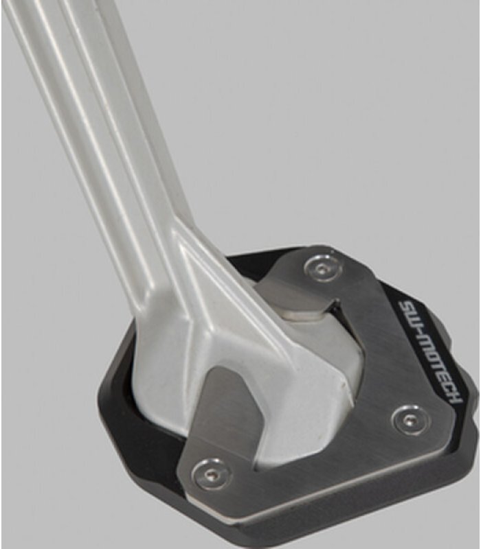 Sidestand Foot Extension Black, Silver