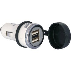 Dual Usb Fast Charger O-106 Black, White