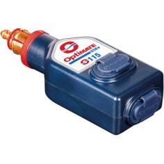 Optimate Dual Usb Inline Charger Blue