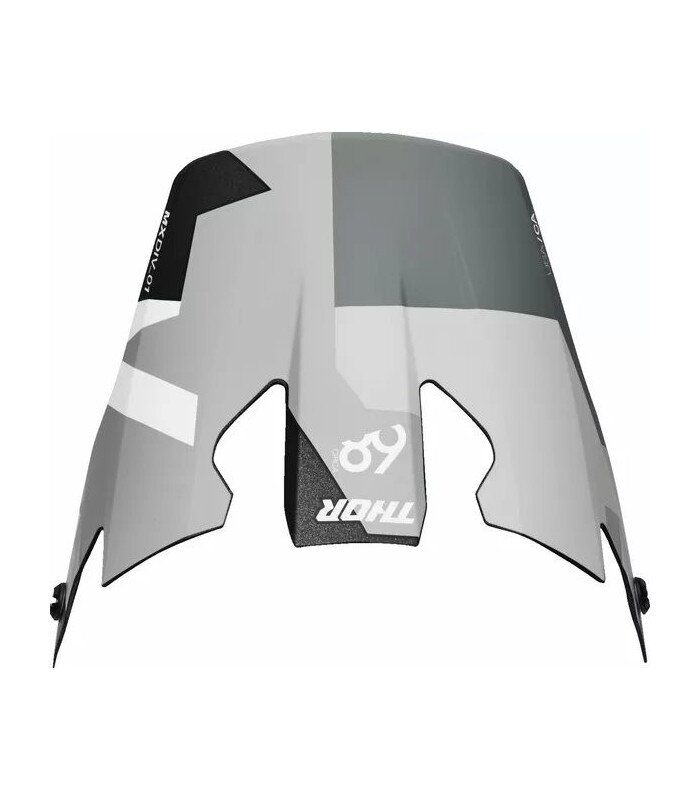 Reflex Sport Helmet Visor Gray, White