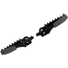 Supermoto Footpeg Protectors Black